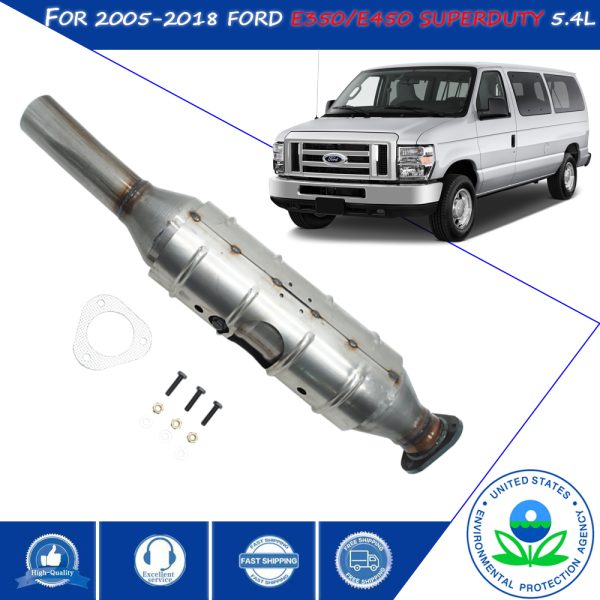 Catalytic Converter Compatible with Ford E350 E450 Super Duty 5.4L V8 6.8L V10 2005-2018 PA3-93350