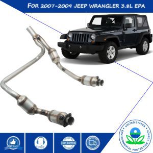 Front Catalytic Converter Compatible with 2007 2008 2009 Jeep Wrangler JK 3.8L V6 Front Y Pipe High Performance (EPA Compliant)